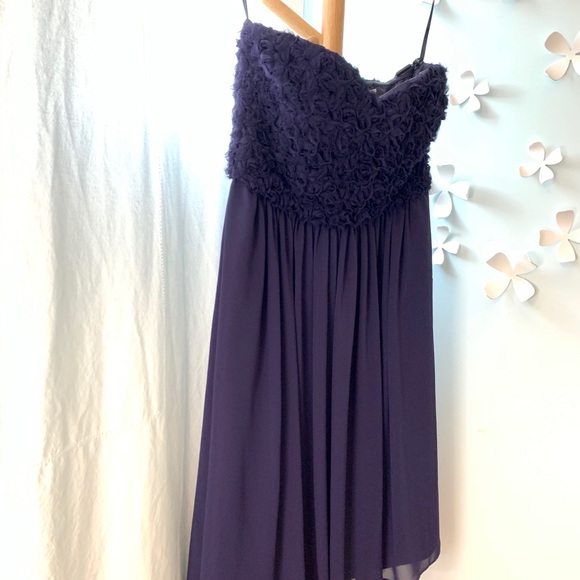 Calvin Klein Strapless Plum dress - Picture 2 of 3